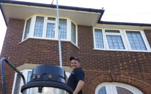 Gutter cleaning in East Grinstead by David White Roof Cleaning